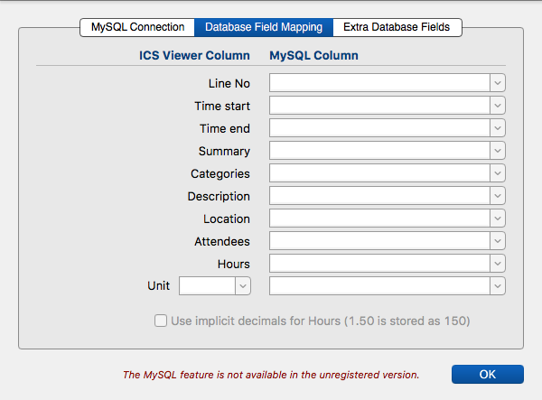 ics-viewer-01b-prefs-mysql-unregistered